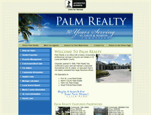 Tablet Screenshot of palmrealtypsl.com